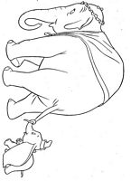 kolorowanki Dumbo do wydruku Disney malowanka numer 42